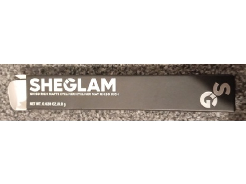Sheglam Oh So Rich Matte Eyeliner, Black, 0.028 oz/0.8 g