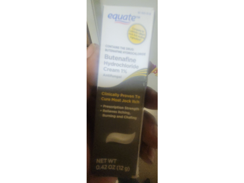 Equate Butenafine Hydrochloride Antifungal Cream 1%, 0.42 oz/12 g