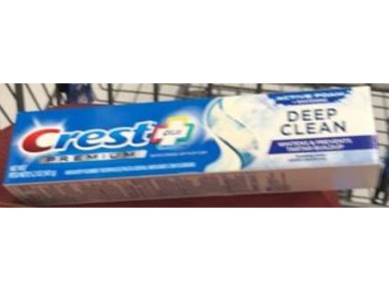 Crest Premium Plus Anticavity Toothpaste, Deep Clean, Whitening, 5.2 oz