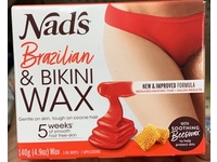 Nad's Hair Removal Brazilian And Bikini Wax Kit, Soothing Beeswax, 4.9 oz/140 g - thumbnail 2