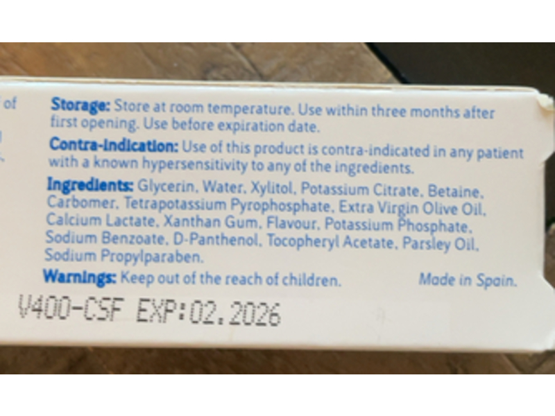 Xerostom Saliva Substitute Gel, Saliactive, 1.16 oz/33 g, Pack Of 2