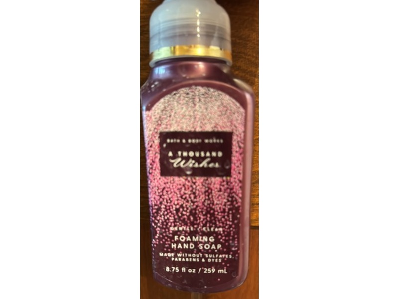 Bath & Body Works Gentle & Clean Foaming Hand Soap, A Thousand Wishes, 8.75 fl oz/259 mL