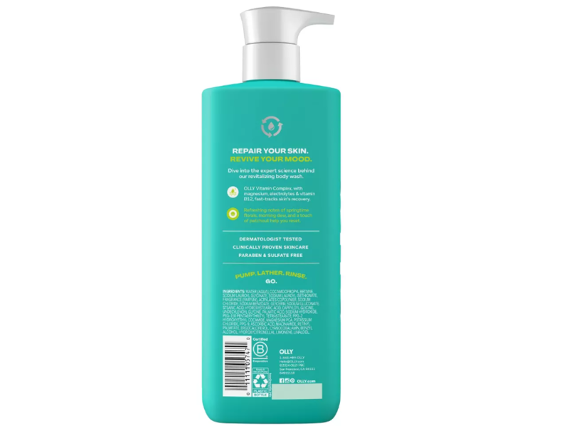 Olly Revive Mood + Skin Body Wash, 17 fl oz/502 mL