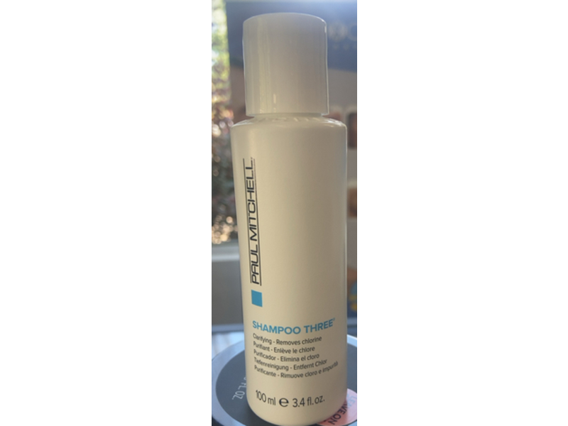 Paul Mitchell Shampoo Three, Clarifying, Removes Chlorine, 3.4 fl oz/100 mL