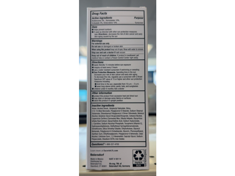 Eucerin Tinted Age Defense Sunscreen Lotion, SPF 50, 2.5 fl oz/75 mL