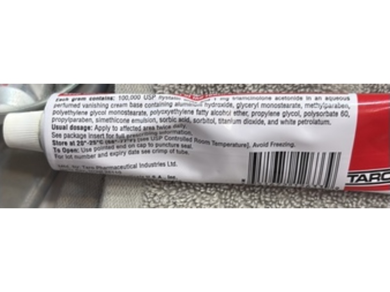 Nystatin and Triamcinolone Acetonide Cream , 60 g, Taro (Rx)