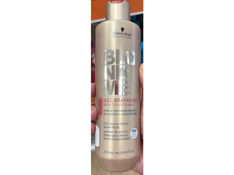 Schwarzkopf Professional Blondme All Blondes Rich Conditioner, 8.45 fl oz/250 mL