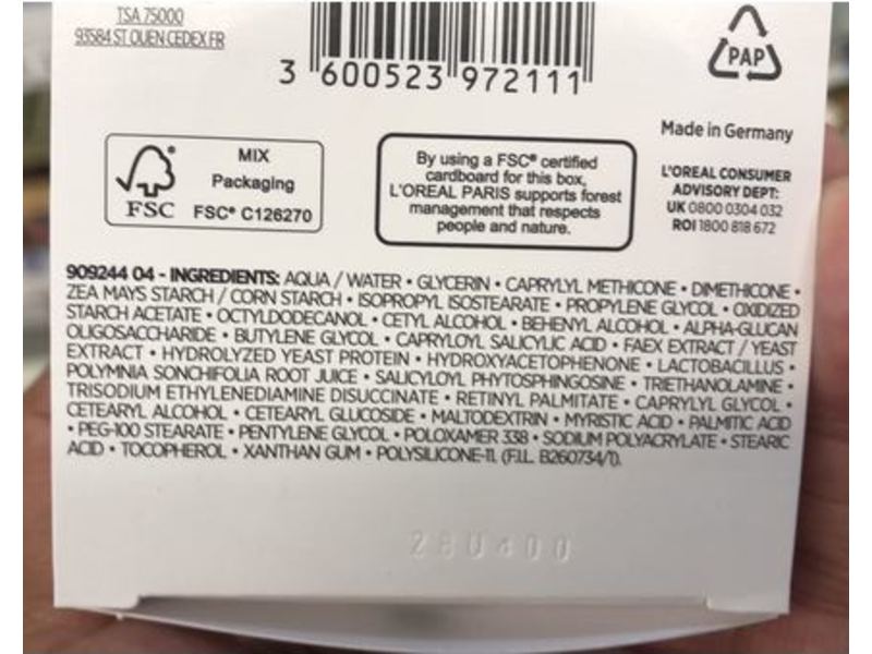 L'oreal Paris Revitalift Hydrating Cream, Fragrance-Free 50 mL