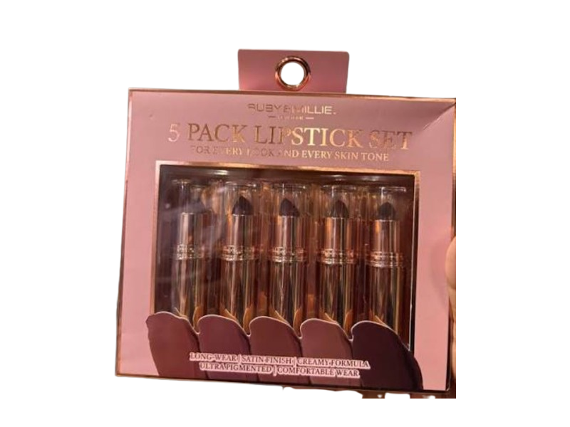 Ruby & Millie New York Lipstick Set, 5 Count