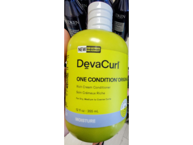 Devacurl One Condition Original Rich Cream Conditioner, Moisture, 12 fl oz/355 mL