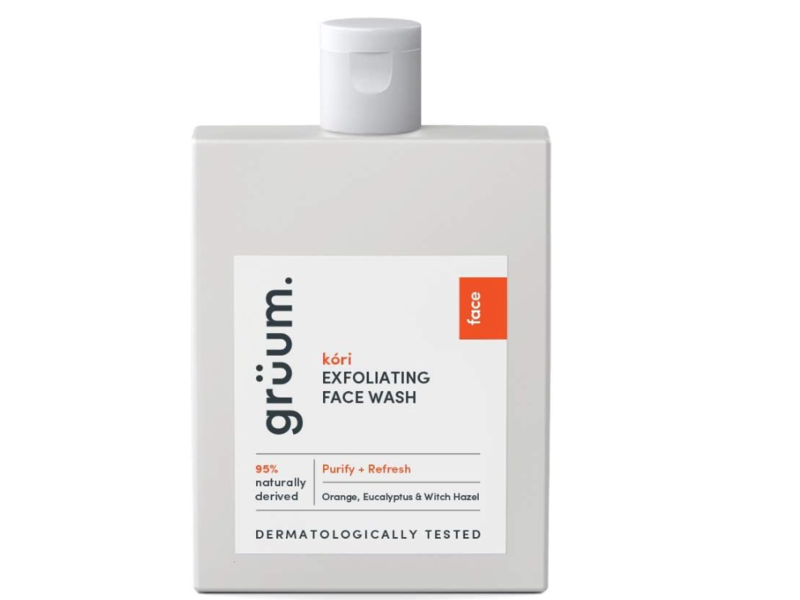 Gruum Kori Purify+Refresh Exfoliating Face Wash, 4.06 fl oz/120 mL