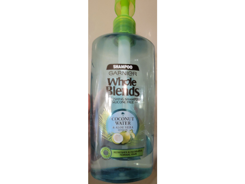 Garnier Whole Blends Refreshing Shampoo, Coconut Water & Aloe Vera Extracts, 28 fl oz/828 mL
