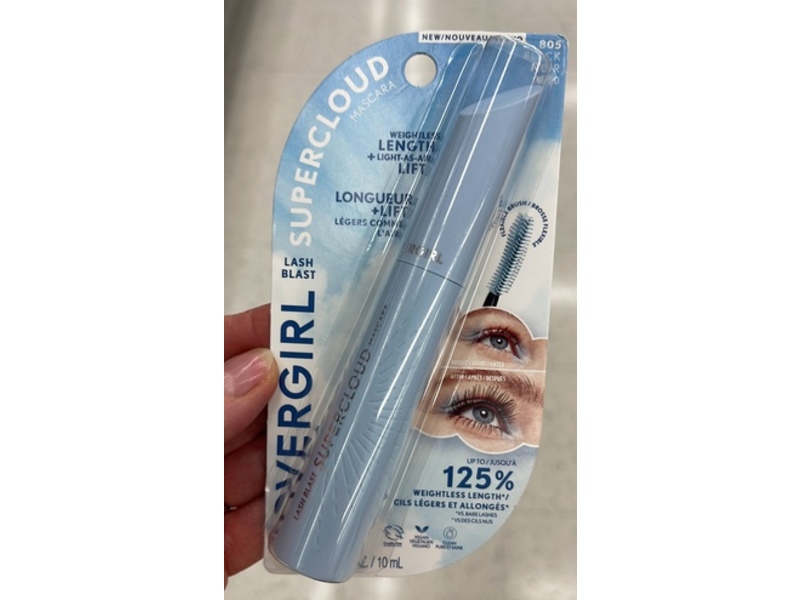 Cover Girl Lash Blast Supercloud Mascara, 805 Black, 0.33 oz/10 mL