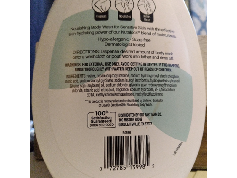 Dove Body Wash, Sensitive Skin, 12 Oz - Foto 7
