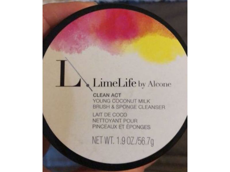 Limelife By Alcone Clean Act Brush & Sponge Cleanser, Young Coconut Milk, 1.9 oz/56.7 g