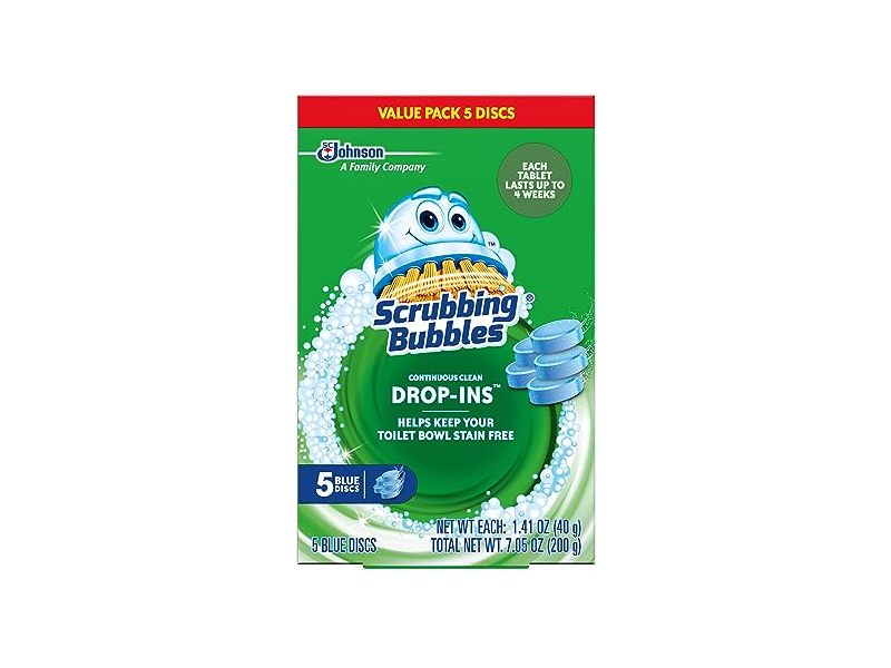 Scrubbing Bubbles Continuous Clean Drop-Ins Toilet Bowl Tablets, 5 Count