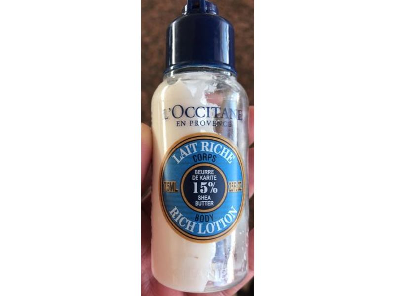 L'Occitane Body Rich Lotion, Shea Butter, 2.5 fl oz