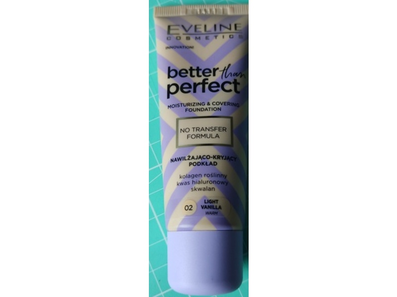 Eveline Cosmetics Better Than Perfect Moisturizing & Covering Foundation, 02 Light Vanilla, 1.06 fl oz/30 mL