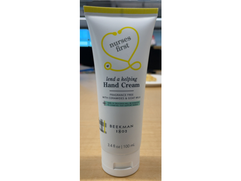 Beekman 1802 Nurses First Hand Cream, Ceramides & Goat Milk, 3.4 fl oz/100 mL