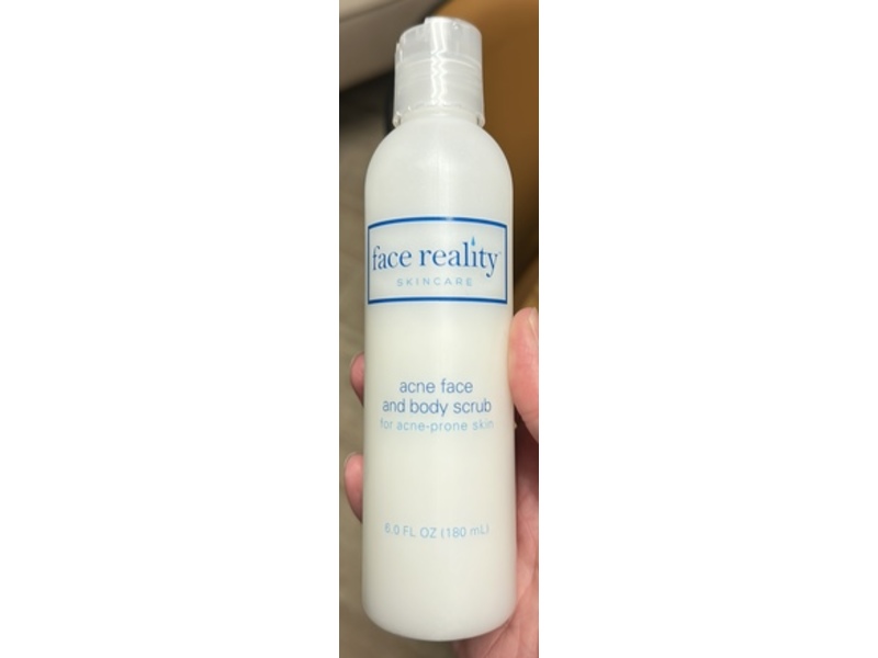 Face Reality Acne Face & Body Scrub, 6 fl oz/180 mL