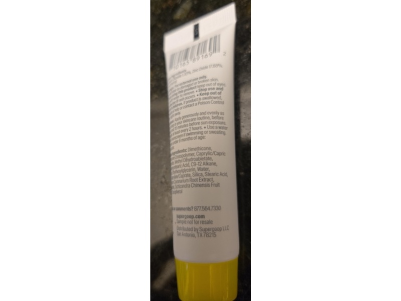 Supergoop! Mineral Matte Screen, Untinted, SPF 40, PA+++, 0.34 fl oz/10 mL
