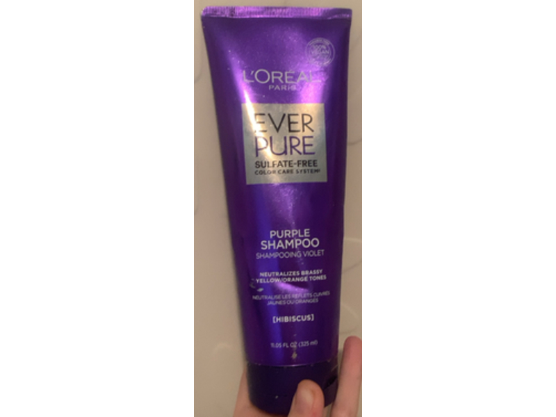 L'Oreal Paris EverPure Sulfate Free Purple Shampoo, 11.05 fl oz/325 mL