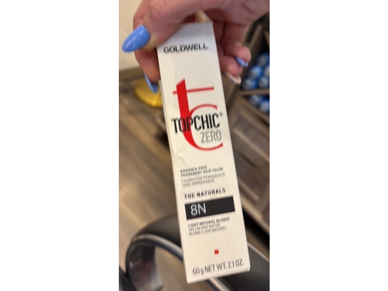Goldwell Topchic Zero Permanent Hair Color, 8N, 2.1 oz/60 g