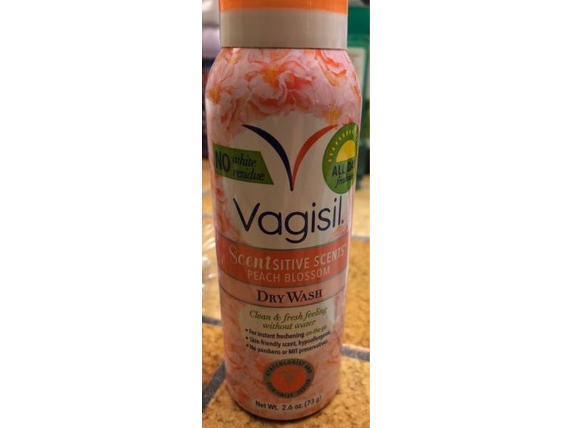 Vagisil Scentsitive Scents Dry Wash, Peach Blossom, 2.6 oz/73 g