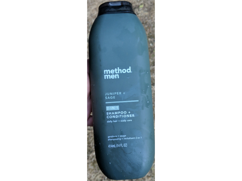 Method Men 2-In-1 Shampoo + Conditioner, Juniper + Sage, 14 fl oz/414 mL, Pack Of 6