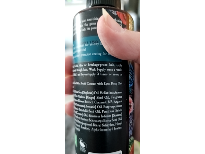 Palmer's Natural Fusions Ceramide Monoi Hair Food Oil, 6 fl oz/175 mL