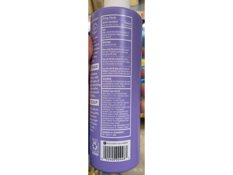 Bhs Anti Dandruff Shampoo, Damage Repair, Sulfate Free, 13.5 fl oz/400 mL