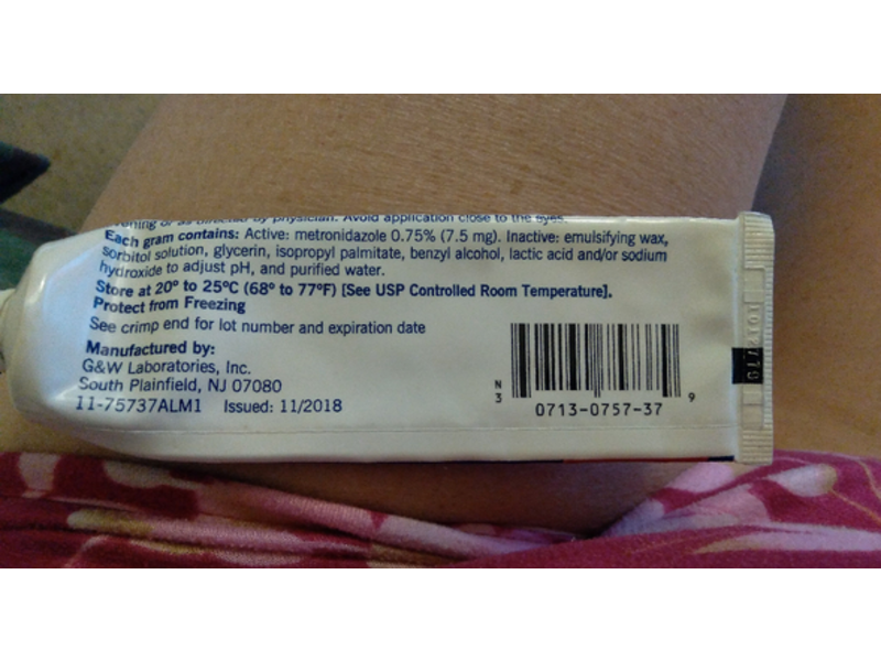 Metronidazole Topical Cream 0.75%, 45g, Almus Pharmaceuticals Ltd (RX)