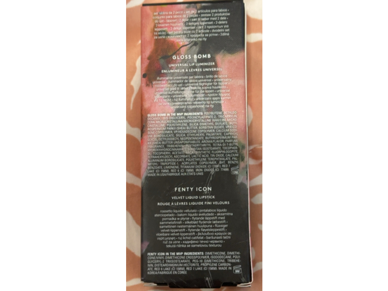 Fenty Beauty Lip Gloss Bomb Kit, Paint It Red, 0.18 fl oz/ 5.5 mL, 2 Count