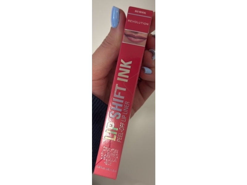 Revolution Lip Shift Ink Peel Off Lip Liner, Red Reveal, 0.06 fl oz/1.8 mL