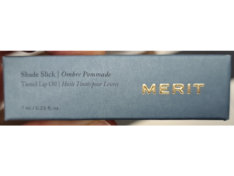 Merit Shade Slick Tinted Lip Oil, Pink Beet, 0.23 fl oz / 7 mL