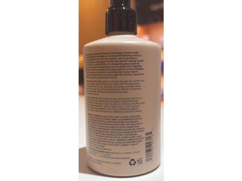 Bur Bur Growing Season Nourishing Shampoo, 10.01 fl oz/300 mL.