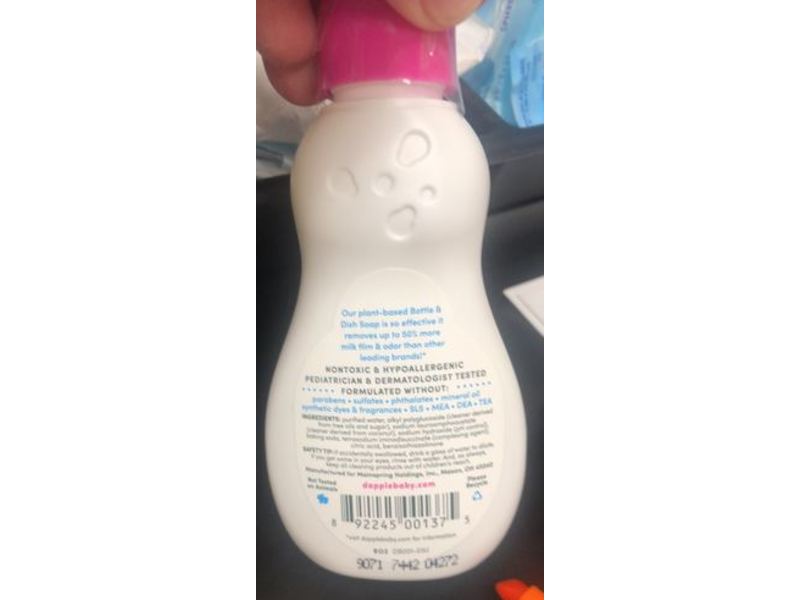 Dapple Baby Bottle & Dish Liquid, 3 fl oz/89 mL