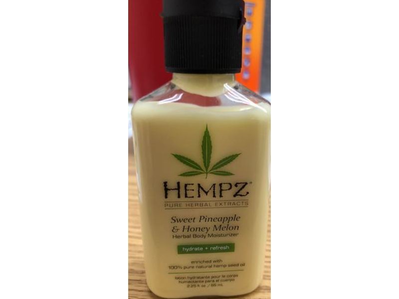 Hempz Sweet Herbal Body Moisturizer, Pineapple And Honey Melon, 2.25 fl oz/85 mL