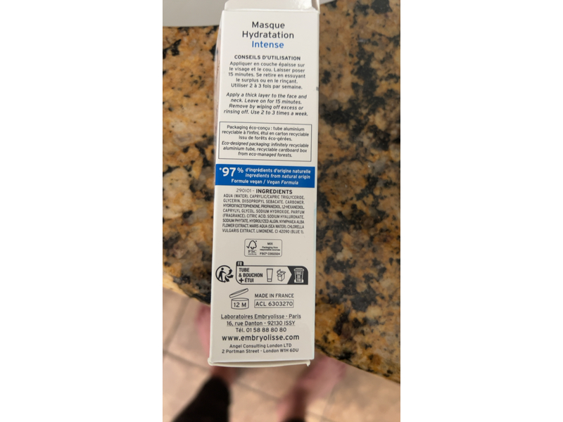 Embryolisse Intense Moisturizing Mask 1.7 fl. oz