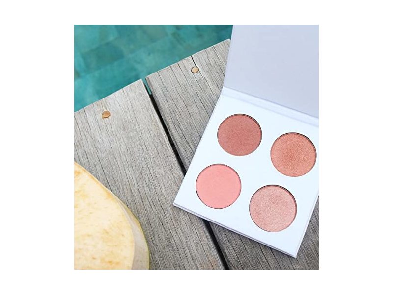 Seraphine Botanicals Luminizer & Blush Palette, Happy Hibiscus, 0,56 oz/16g