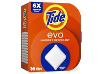 Tide Evo Laundry Detergent Tiles, Original Scent, 16 Count - thumbnail 1