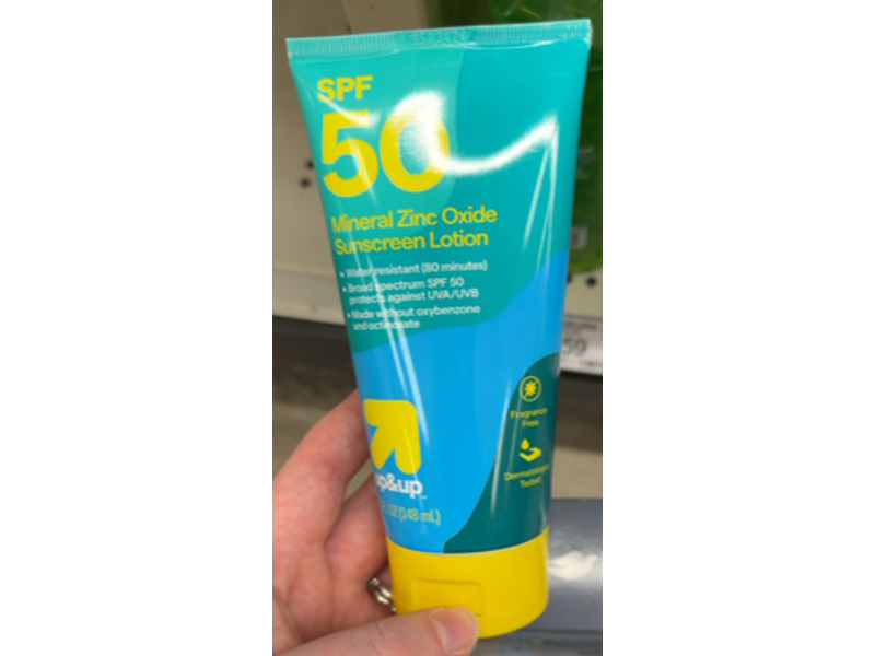 Up & Up Mineral Sunscreen Lotion, SPF 50, 5 fl oz/148 mL
