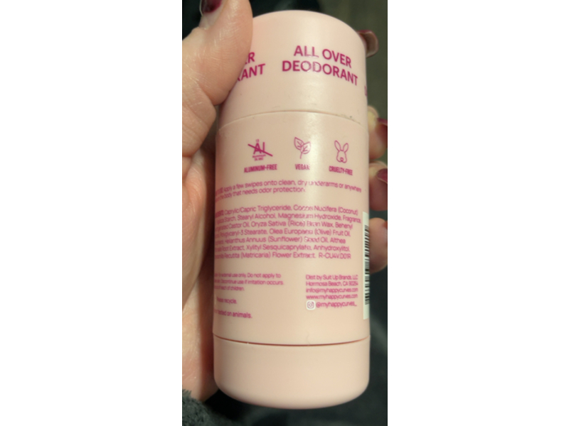 Happy Curves All Over Natural Deodorant, Tahitian Vanilla, 2.65 oz/75 g