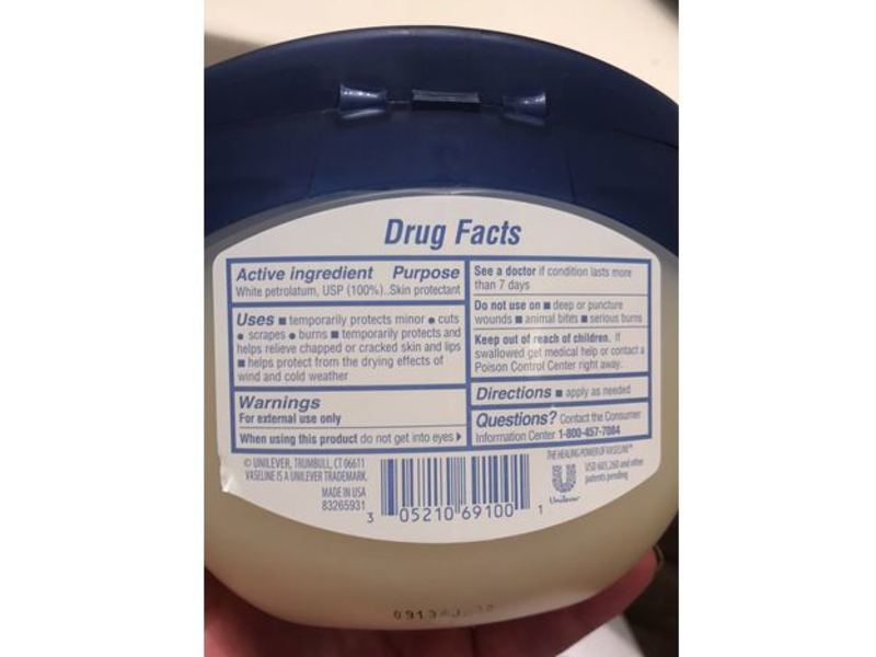 Vaseline 100% Pure Petroleum Jelly, Original, 13 oz