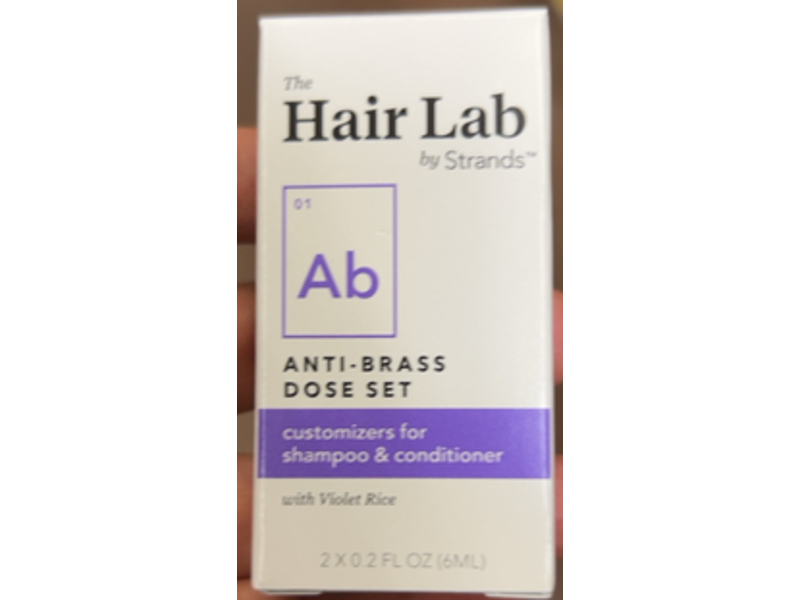 The Hair Lab Anti-Brass Dose Set Shampoo & Conditioner, Violet Rice, 0.2 fl oz/6 mL