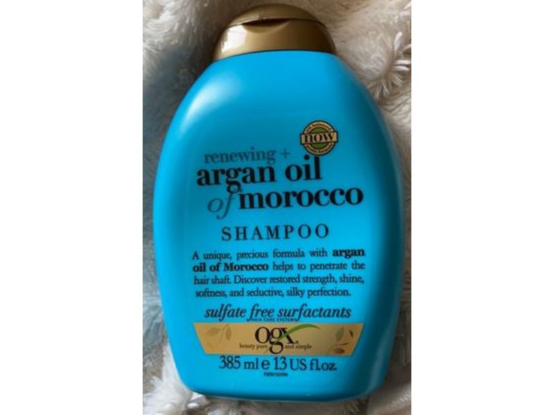 Ogx Renewing + Argan Oil Of Moroccan Shampoo, Sulfate Free Surfactants, 13 fl oz/385 ml