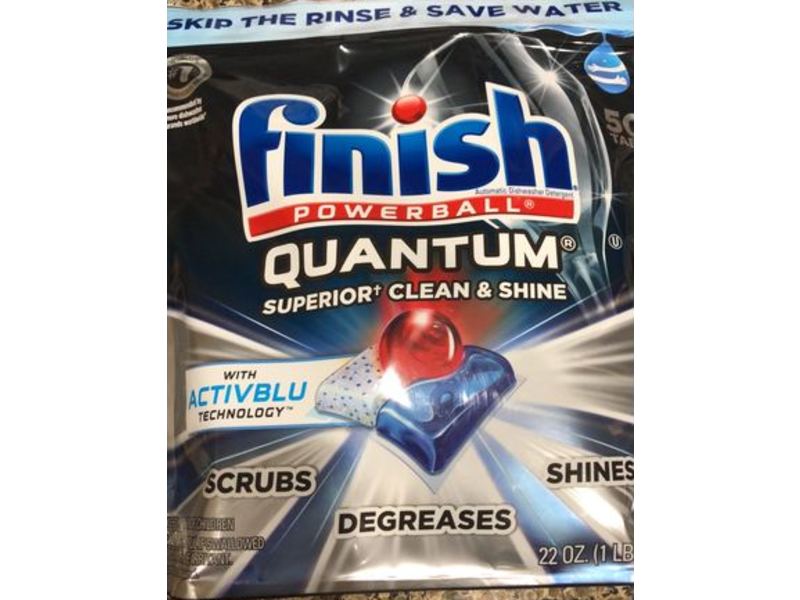 Finish Quantum With Activblu Technology Dishwasher Detergent, 22 oz/625 g