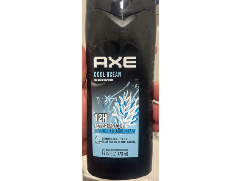 AXE Men's Body Wash, Cool Ocean, 16 fl oz/473 mL