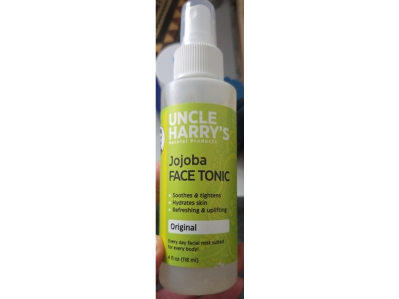 Uncle Harry's Natural Products Face Tonic, Jojoba, 4 fl oz/118 mL