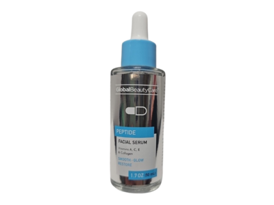 Global Beauty Care Peptide Facial Serum, 1.7 fl oz/50 mL